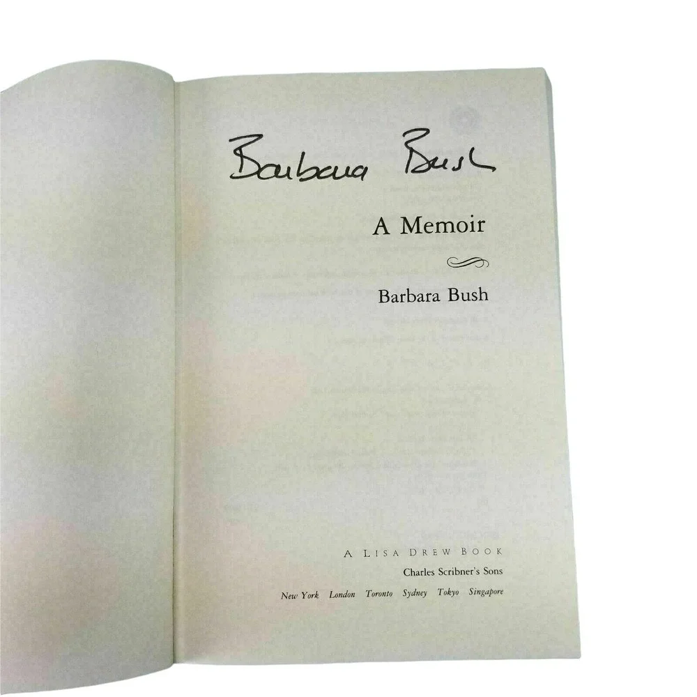 Barbara Bush A Memoir Hardcover Book President Texan First Lady‎ 1994 READ